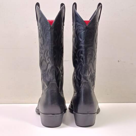 Ariat Men's Heritage R Toe Black Deertan Western Boots Size 11D image number 4