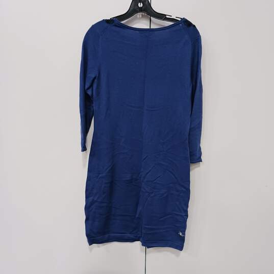 Women's Tommy Bahama Blue Long-Sleeve Dress Size XS with Original Retail Tags image number 2