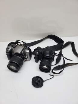Lot of 2 DSLR Vintage Cameras - Untested for Parts or Repair