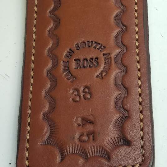 Ross Leather Ammo Holster Belt Made In South Africa Size 38 image number 5