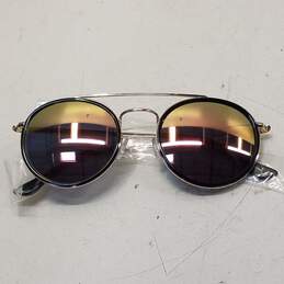 Ramy Brook Monaco Silver Mirrored Sunglasses