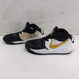 Nike Kids' Black White and Gold Sneakers Size 13C