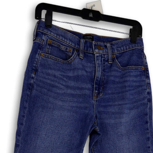 Womens Blue Denim Medium Wash Pockets Stretch Straight Leg Jeans Size 27 image number 3