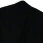 Mens Black Notch Collar Long Sleeve Flap Pocket Two Button Blazer Size L image number 4