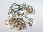 925 Sterling Silver Scrap Jewelry & Stones 186.5g image number 2