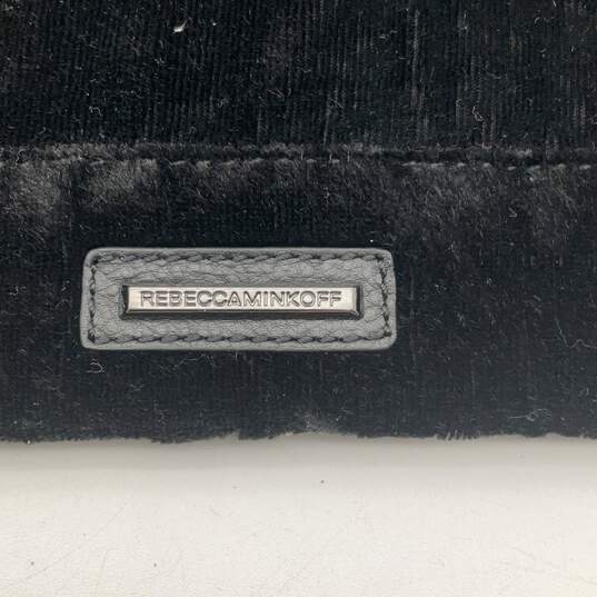 Rebecca Minkoff Womens Black Floral Credit Card Slots Clutch Wallet Handbag image number 3