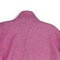 NWT Womens Pink Long Sleeve Mock Neck Half Button Quilted Jacket Size Large image number 4