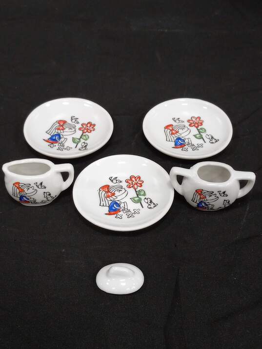 Vintage SEARS Porcelain Toy Tea  Set  IOB image number 4