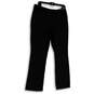 NWT Womens Black Slash Pocket Slim Bootcut Leg Dress Pants Size 7/8 Short image number 2
