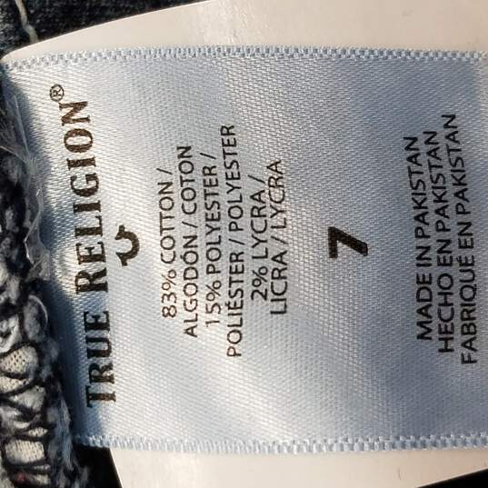 True Religion Girl Blue Jeans 7 NWT image number 4