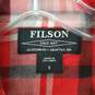 Filson's Red, Black & White Plaid Long Sleeve Shirt Size SM image number 3