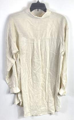 Be Loved Women Ivory Button Up Shirt L alternative image