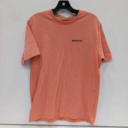 Patagonia Men's Pink Graphic Logo T-Shirt Size S