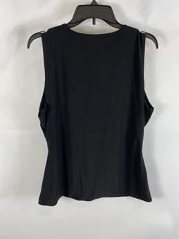 WHBM Black Sequin Sleeveless Blouse XL NWT alternative image