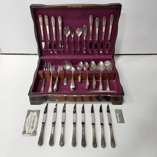 Vintage 1847 Rogers Bros. Adoration Silverware Silver Plate Lot image number 1