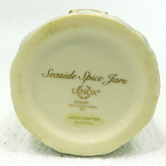 2002 Lenox Lighthouse Seaside Spice Jar Fine Ivory China Mustard image number 4