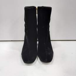 Michael Kors Black Velvet Slip On Boots Women's Size 10