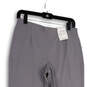 NWT Womens Gray Flat Front Pockets Pull-On Skinny Leg Dress Pants Size 10 image number 3