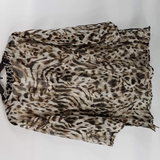 Chicos Women Brown Blouse XS NWT image number 2