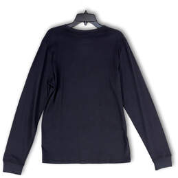 NWT Mens Black Graphic Round Neck Long Sleeve Pullover T-Shirt Size Medium alternative image
