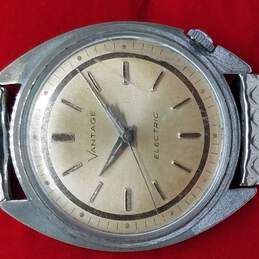 Vantage Electric Vintage Silver Tone Watch