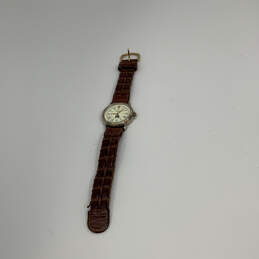 Designer Fossil PR-5001 Two-Tone Leather Strap Analog Wristwatch With Box alternative image