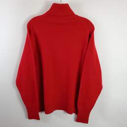 Saks Fifth Avenue Women Red Sweater Sz 44 alternative image