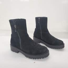 Thursday Everyday Raider Black Suede Zip Boots Women's Size 6 alternative image