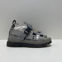 Dr. Martens Pearson Gray Leather Velcro Sandals Women's Size 9 M