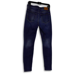 Womens Blue Denim Medium Wash Pockets Stretch Skinny Leg Jeans Size 4/27 alternative image