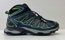 Salomon X Ultra Mid 2 GTX Gray Blue Green Athletic Shoes Women's Size 9