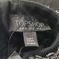 Topshop Women's Black Embellished Crystal Choker V-Neck Stretch Dress Size 2 NWT image number 3
