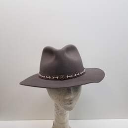 Conner Wool Fedora Hat Size Medium Grey