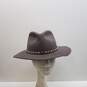 Conner Wool Fedora Hat Size Medium Grey image number 1