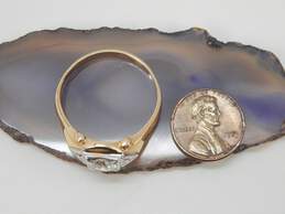 Vintage 14K Yellow Gold 1.42 CTTW Diamond Tapered Men's Ring 7.2g alternative image