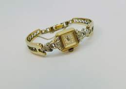 Ladies Vintage 10K Gold Filled Diamond Accent Gruen & Elgin De Luxe Jeweled Wrist Watches 28.0g alternative image