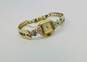 Ladies Vintage 10K Gold Filled Diamond Accent Gruen & Elgin De Luxe Jeweled Wrist Watches 28.0g image number 2