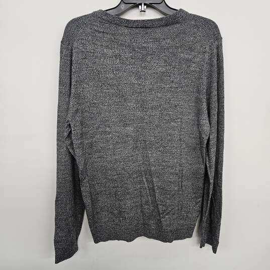 Grey Knit Long Sleeve Sweater image number 2