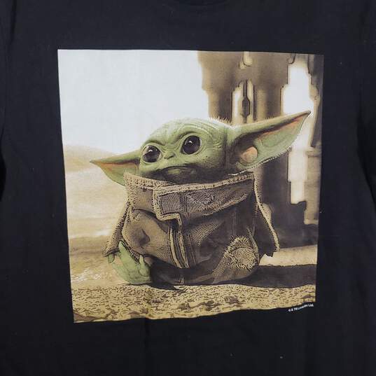 Mens Baby Yoda Grogu Star Wars Short Sleeve Graphic T-Shirt Size Medium image number 3