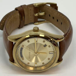 Designer Michael Kors MK-2374 Gold-Tone Adjustable Strap Analog Wristwatch alternative image