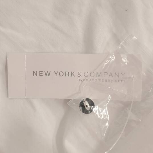 New York & Company Women White Dress L NWT image number 5