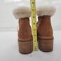 Timberland Sienna Brown Suede Waterproof High Shearling Hiker Boots Women's Size 7 image number 5