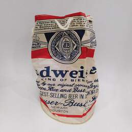 Vintage Anheuser Busch Budweiser Vinyl Drawstring Closure Bag