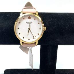 NWT Designer Kate Spade New York Leather Strap Analog Dial Quartz Wristwatch