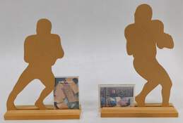 NFL Green Bay Packers Bart Starr and Brett Favre Standees with Trading Cards (2) alternative image