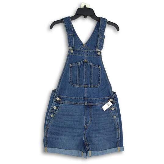 NWT Old Navy Womens Blue Denim Medium Wash One-Piece Overall Size S image number 1