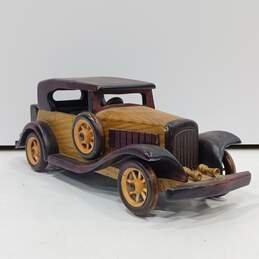 Vintage Wooden Brown Replica of a 1932 Ford Model B