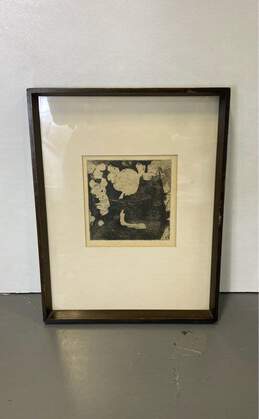 Intaglio Limited Edition Print Abstract Print Signed. Matted & Framed