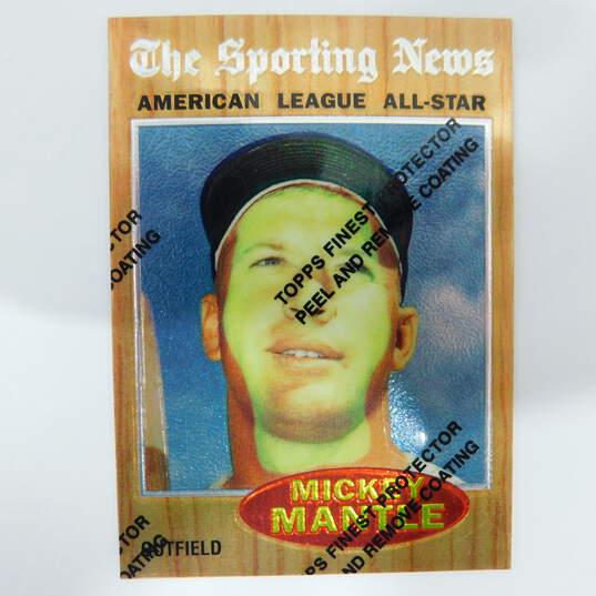1997 Mickey Mantle Topps Reprints Finest (1962 All-Star) NY Yankees image number 1