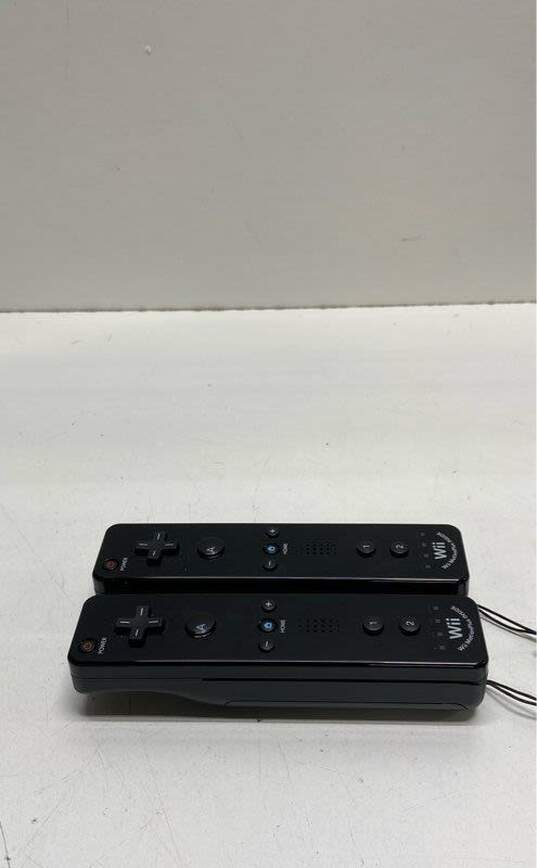 Set Of 2 Nintendo Wii Motion Plus Remotes- Black image number 3